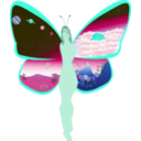 download Butterfly Life clipart image with 135 hue color