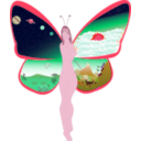 download Butterfly Life clipart image with 315 hue color