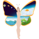 download Butterfly Life clipart image with 0 hue color