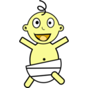 download Happy Baby clipart image with 45 hue color