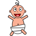 download Happy Baby clipart image with 0 hue color
