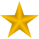 download Red Star clipart image with 45 hue color