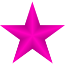 download Red Star clipart image with 315 hue color