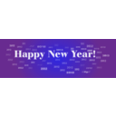 download Happy New Year 2012 clipart image with 45 hue color