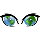 download Eyes For The World clipart image with 0 hue color