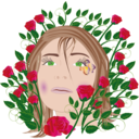 download Linda Rose clipart image with 0 hue color