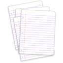 download Messy Lined Papers clipart image with 45 hue color
