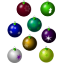 download Christmass Bulbs clipart image with 45 hue color