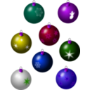 download Christmass Bulbs clipart image with 225 hue color