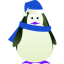 download Christmas Penguin clipart image with 225 hue color