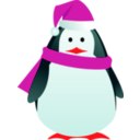 download Christmas Penguin clipart image with 315 hue color