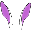 download Rabbit Ears clipart image with 315 hue color