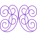 download Swirls clipart image with 225 hue color
