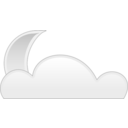 download Moon Cloud clipart image with 0 hue color