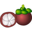 download Mangosteen clipart image with 0 hue color