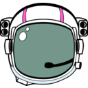 download Space Helmet clipart image with 315 hue color