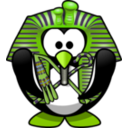 download Tut Ankh Penguin clipart image with 45 hue color