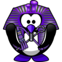 download Tut Ankh Penguin clipart image with 225 hue color