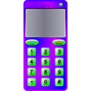 download Slim Cell Phone clipart image with 45 hue color