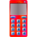 download Slim Cell Phone clipart image with 135 hue color