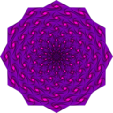 download Weaving Iris Mandala clipart image with 0 hue color