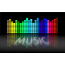 download Music Equalizer 5 clipart image with 135 hue color