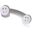 download Phone Handset Grey clipart image with 315 hue color