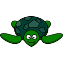 download Smiling Turtle clipart image with 45 hue color