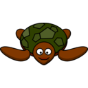 download Smiling Turtle clipart image with 315 hue color