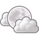 download Tango Weather Few Clouds Night clipart image with 225 hue color