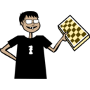 download Chess Nerd clipart image with 0 hue color