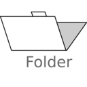 download Folder Labelled clipart image with 45 hue color