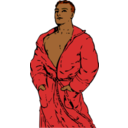 download Man In Bathrobe 2 clipart image with 0 hue color