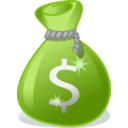 download Money Bag clipart image with 45 hue color
