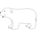 download Little Polar Bear clipart image with 0 hue color