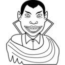 download Vampire clipart image with 315 hue color