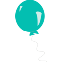 download Red Balloon clipart image with 180 hue color