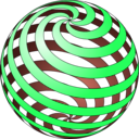 download Spiral Ball clipart image with 135 hue color
