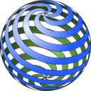 download Spiral Ball clipart image with 225 hue color