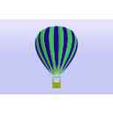 download Balloon In The Sky clipart image with 45 hue color