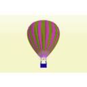 download Balloon In The Sky clipart image with 225 hue color