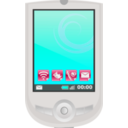 download Modern Pda With Apps clipart image with 135 hue color