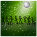 download Disco Dancers Remix 2 clipart image with 225 hue color
