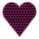 download Heart In Heart Dark clipart image with 315 hue color