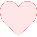 download Pink Heart clipart image with 0 hue color