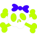 download Girl Skull clipart image with 135 hue color