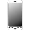 download Simple Cell Phone clipart image with 180 hue color