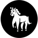 download Horse Icon clipart image with 0 hue color
