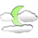 download Clouds And The Moon 3 clipart image with 45 hue color