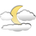 download Clouds And The Moon 3 clipart image with 0 hue color